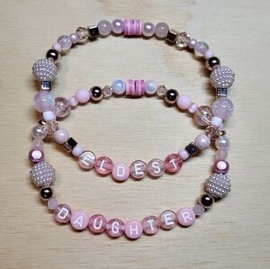 Eldest Daughter Taylor Swift Friendship Bracelets Bundle Of 2, Size 8"